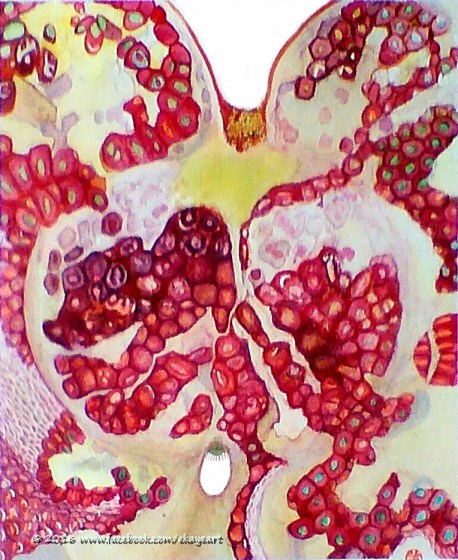 "Sacred Nourishment," watercolor by Erik Kaye, copyright 2016