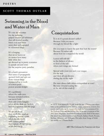 CultureCult Magazine issue 10 poems